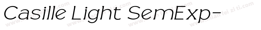 Casille Light SemExp字体转换